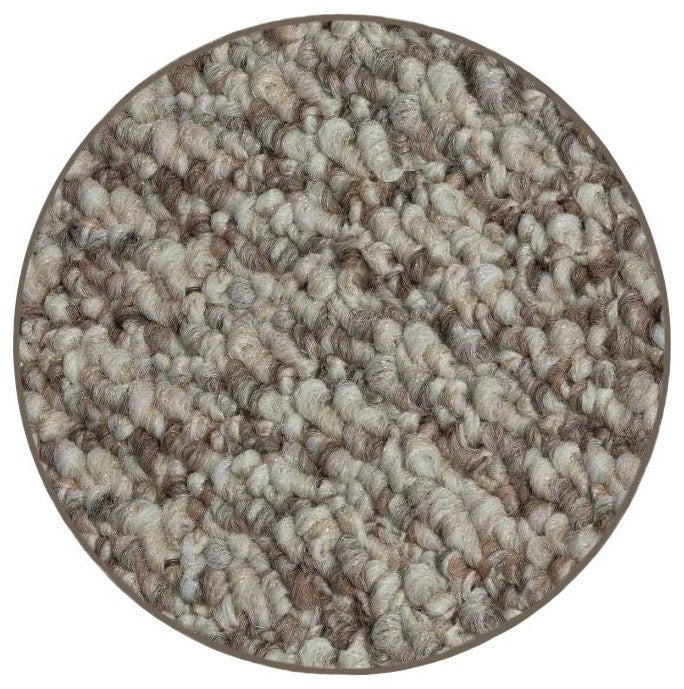 Cambridge II Soft Scroll Loop Indoor Area Rug, Keystone RND 9'
