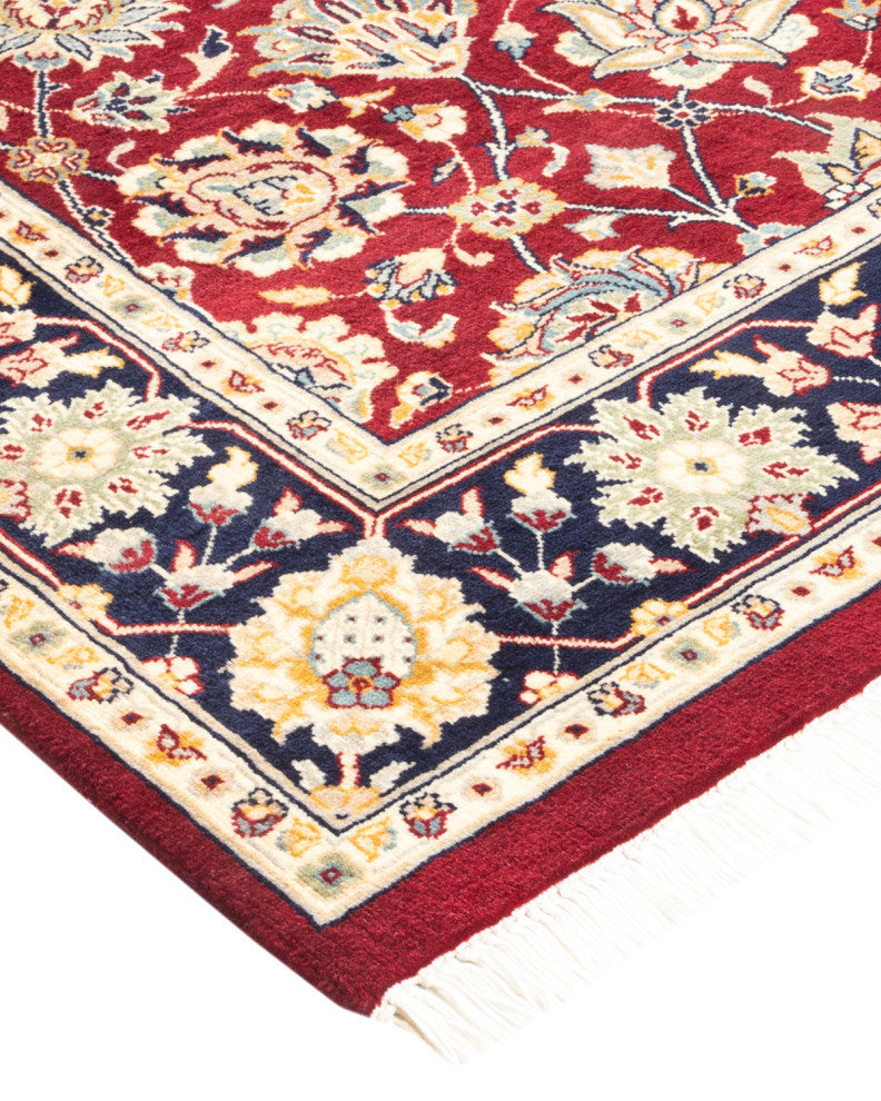 Banda, One-of-a-Kind Hand-Knotted Area Rug Red, 4'2"x6'2"