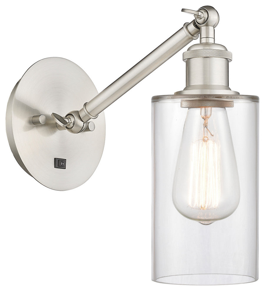 Innovations 317-1W-SN-G802-LED Clymer 1 Light Sconce, Brushed Satin Nickel