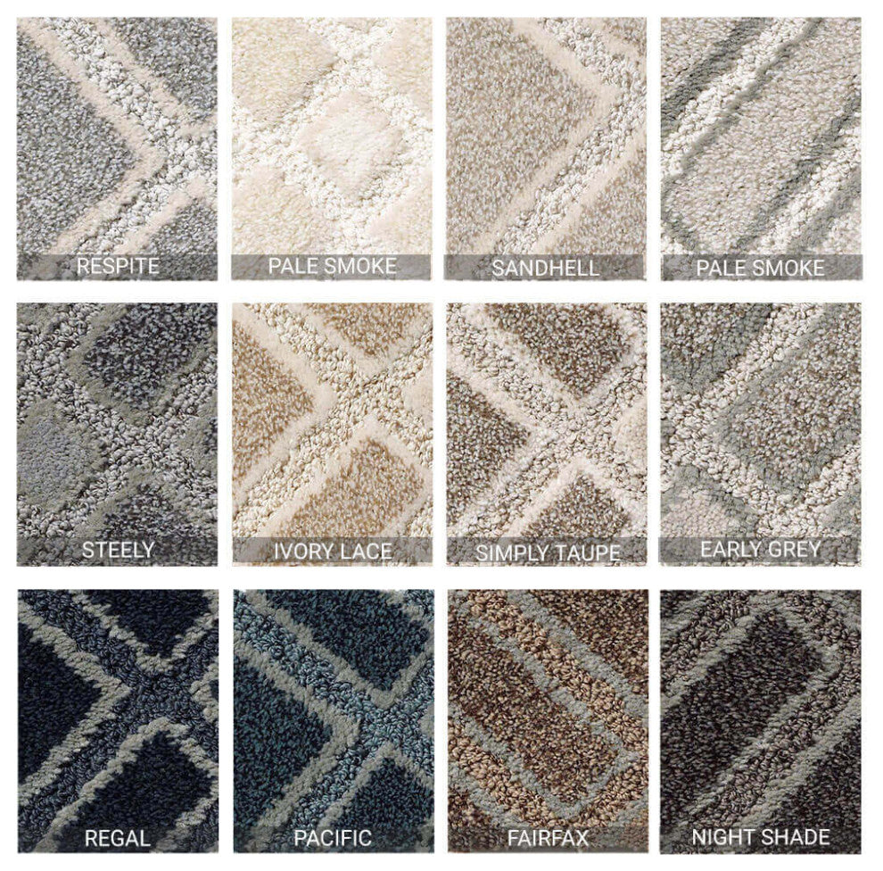 Versailles Pattern Indoor Carpet Area Rug Collection, Pacific, 8x10