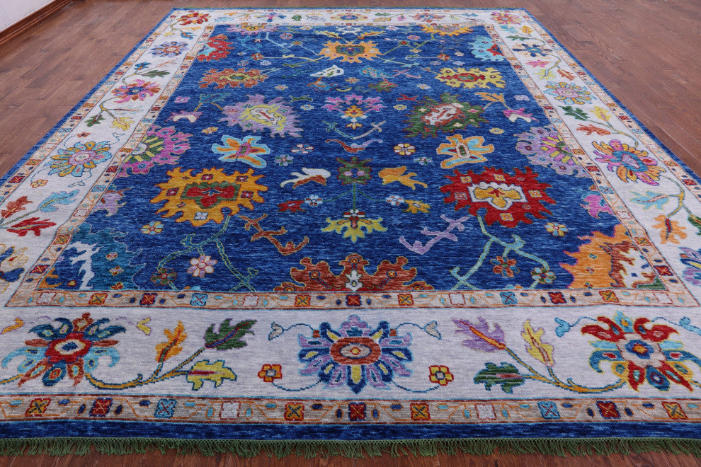 Turkish Oushak Hand-Knotted Wool Rug 12' 4" X 14' 4" - Q13531