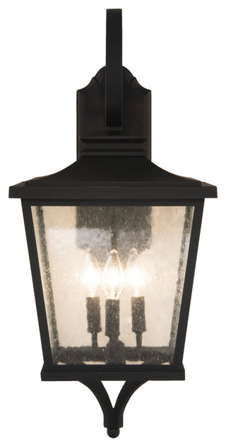 Tillman Large 3 Light Outdoor Lantern, Textured Matte Black