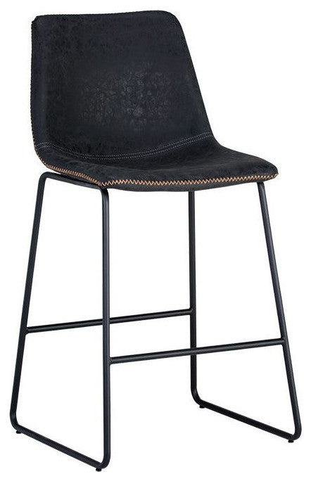 Cal Counter Stool, Antique Black, Set of 2