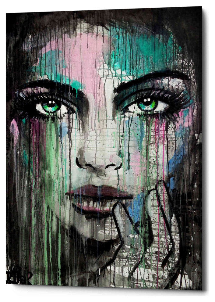 Epic Graffiti "New Muse" by Loui Jover, Giclee Canvas Wall Art, 12"x18"
