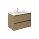 UNIT 32" SANSA 2DR Toffee Walnut With Ceramic Top