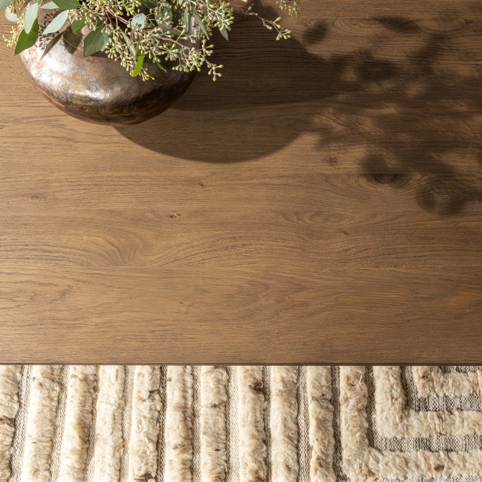 Vander 84" Wood Dining Table, Tawny Brown