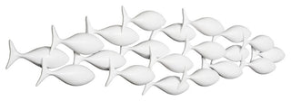 School of Fish Wall Art, Matte White