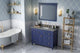 Chatham Traditional 48" Hale Blue Single Sink Vanity, Boulder Cultured Marble Va