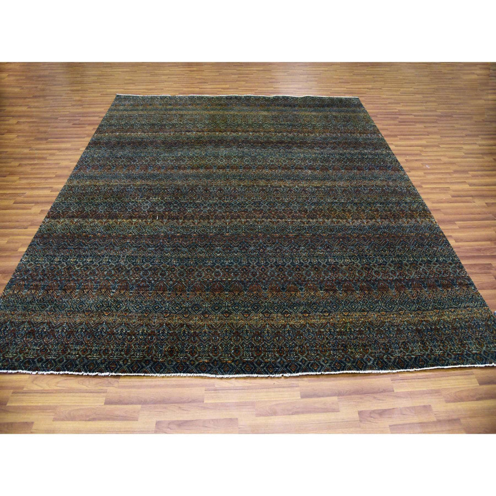 Rust Brown, Hand Knotted, Kohinoor Herat Design Wool Square Rug, 10'x10'