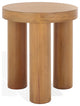 Safavieh Couture Bary Round 3 Leg Wood Accent Table, Natural