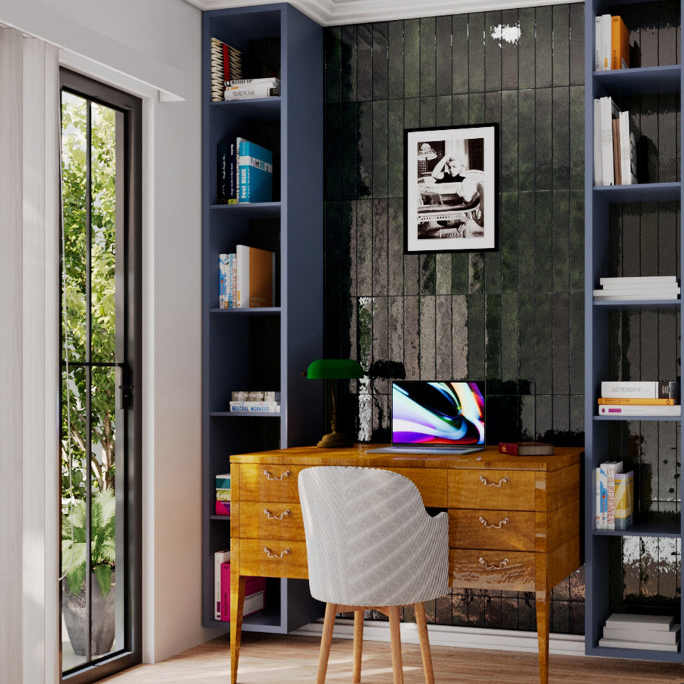 Menorca Black Ceramic Wall Tile