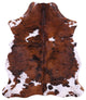 6' 6" X 5' 7" Organic Natural Hair-On Cowhide Area Rug C1495