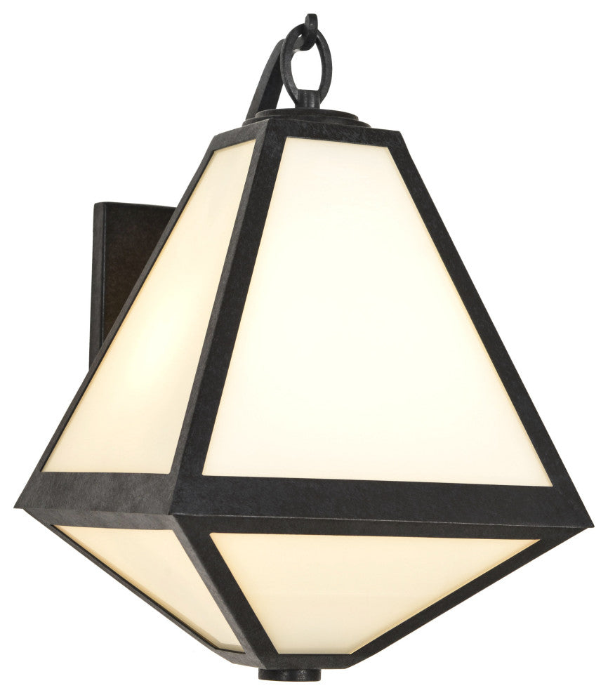 Crystorama Lighting Group GLA-9722-OP Glacier 2 Light 17" Tall - Black Charcoal