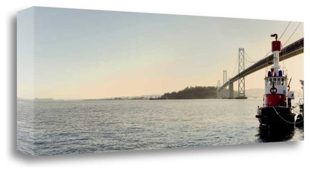 "Bay Bridge Pano - 105" By Alan Blaustein, Giclee Print on Gallery Wrap Canvas