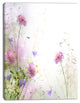 Beautiful Pastel Floral Pattern, Floral Canvas Art Print, 12"x20"