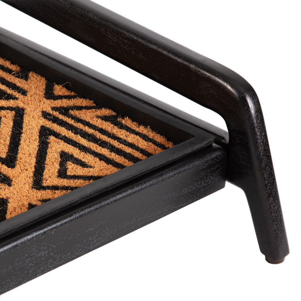 Single-Tier Black Stand With 3-Pair Rubber Boot Tray Ibadan