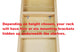 Meadow On the Wall Spice Rack 55"h x 11"w x 4.5"d, Primed Gray