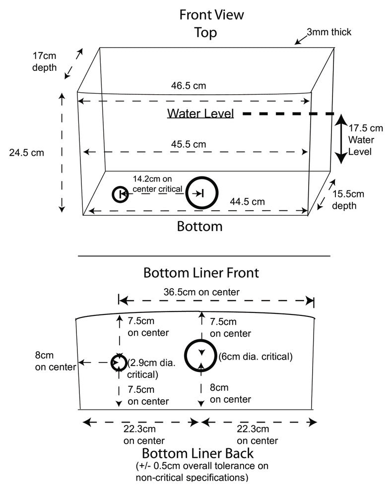Toilet Part Plastic Tank Liner for High Tank Pull Chain Toilet