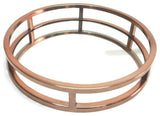 Elegance Copper Round Mirror Stainless Steel Tray