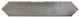 Italy Ceramic 2.5"x13" Subway Wall Tile, Gray, Case of 12.3 Sq Ft, Sample