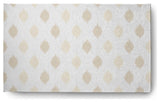 Ikat Dot Stripes Soft Chenille Area Rug, Ivory, 3'x5'