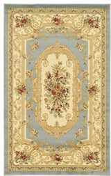 Unique Loom Light Blue Henry Versailles 5' 0 x 8' 0 Area Rug