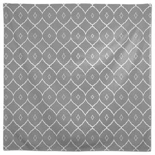 Cool Geo Pattern Gray 58x58 Tablecloth