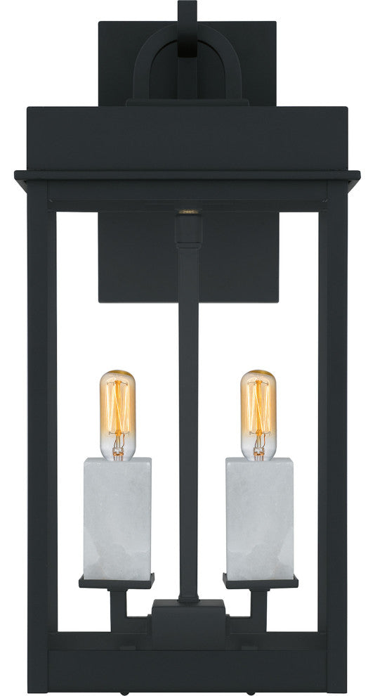 Quoizel CAM8408 Carmen 2 Light 16" Tall Outdoor Wall Sconce - Matte Black