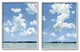 Bright Cloudy Sky Lake Water Landscape Summer Day,24 x 30