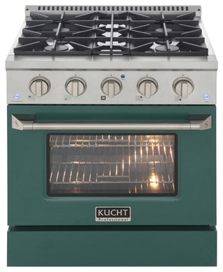 KUCHT Pro-Style 30" 4.2 cu. ft. Range, Green, Natural Gas