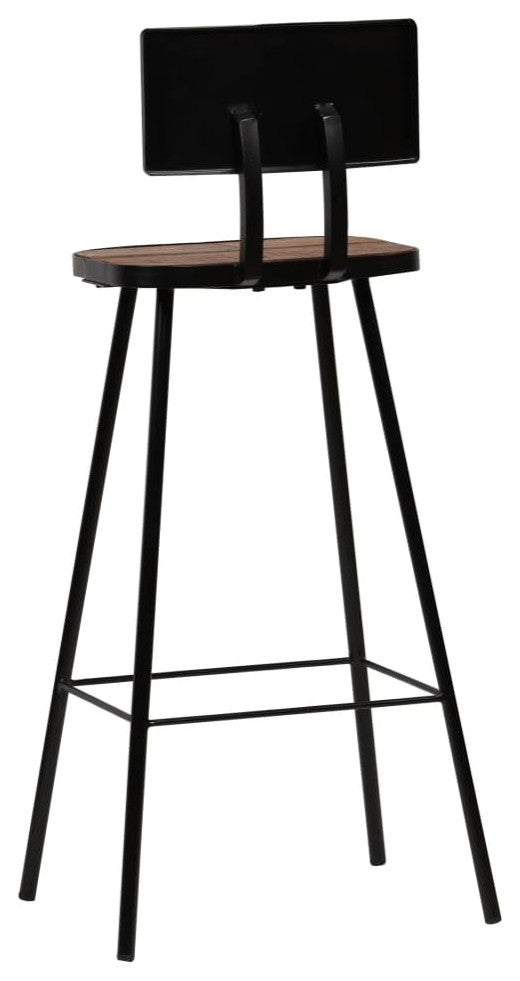 vidaXL Bar Stools 2 pcs Solid Reclaimed Wood