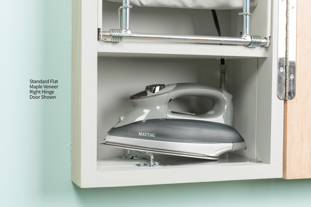 Universal Design Adjustable Swivel Electric Ironing Center, No Door