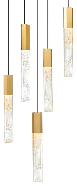 Greta Integrated LED Brass Mini Pendant