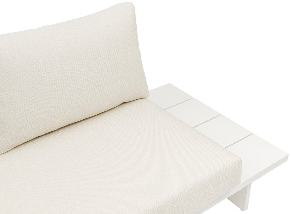 Maldives Cream Water Resistant Fabric Outdoor Patio Modular Sectional