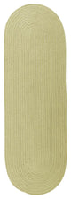 Colonial Mills Rug Reversible Flat-Braid, Oval Runner Sprout Green Runner