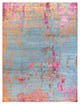 Modern One-of-a-Kind Hand-Knotted Area Rug Pink, 9' 2" x 12' 1"