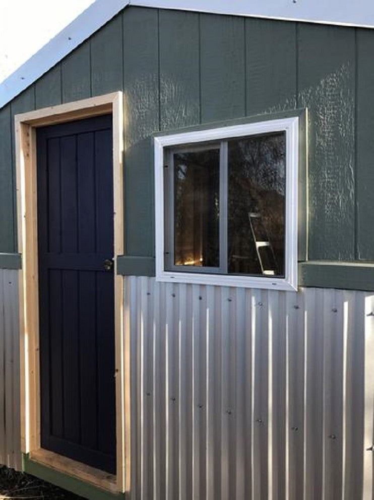 36x24 Vinyl Utility Left, Hand Sliding Window with Dual Pane Insulated Glass