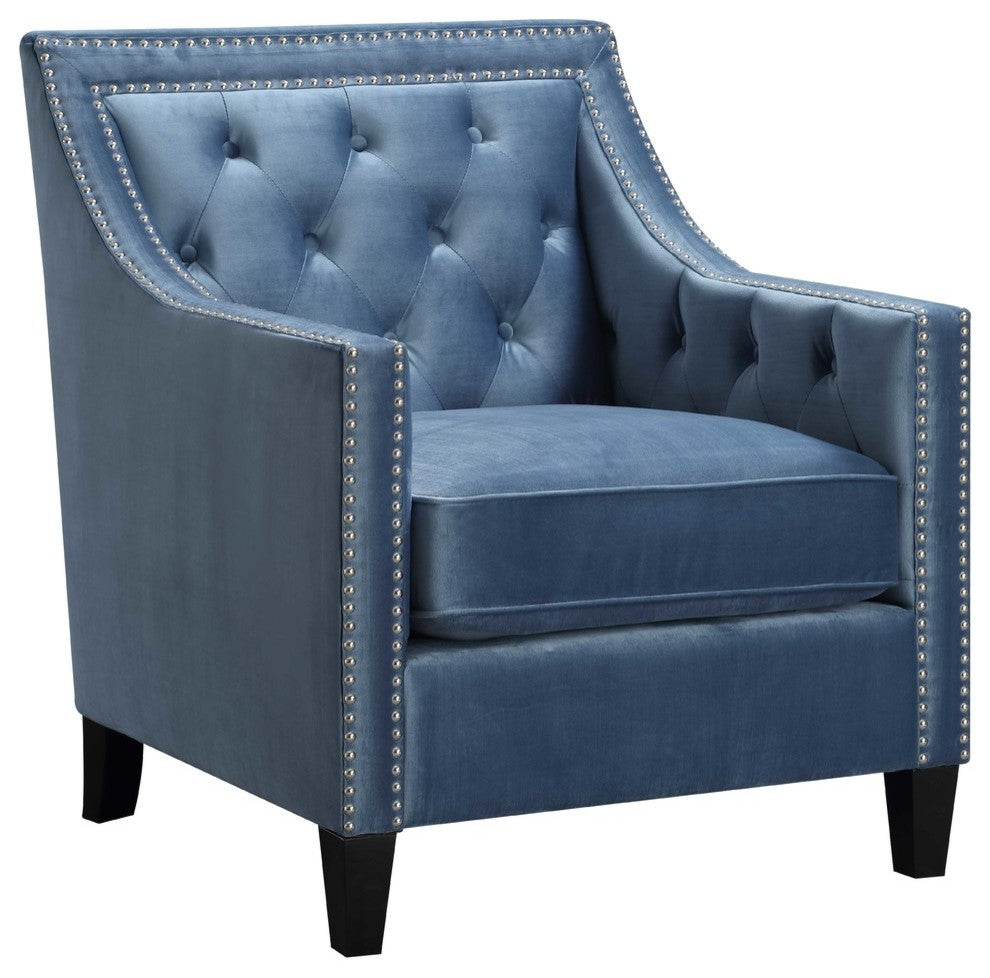 Teagan Accent Chair, Marine Blue