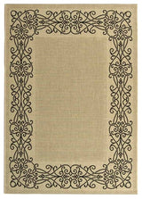Safavieh Courtyard cy1588-3901 Sand, Black Area Rug