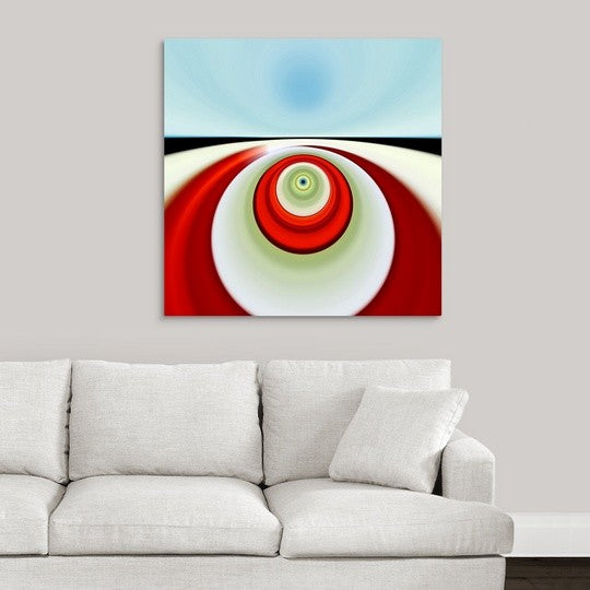 "Here Comes the Sun" Wrapped Canvas Art Print, 35"x35"x1.5"