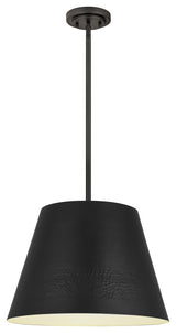 Zlite 6013-18MB 1-Light Chandelier, Matte Black