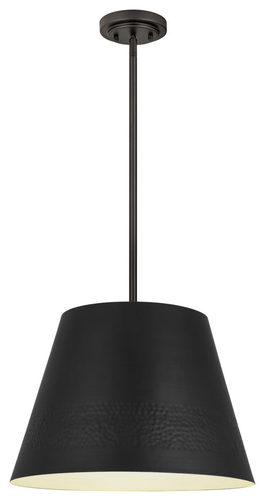 Zlite 6013-18MB 1-Light Chandelier, Matte Black