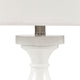 Hampton Hill Blythe Glossy White Resin Table Lamp