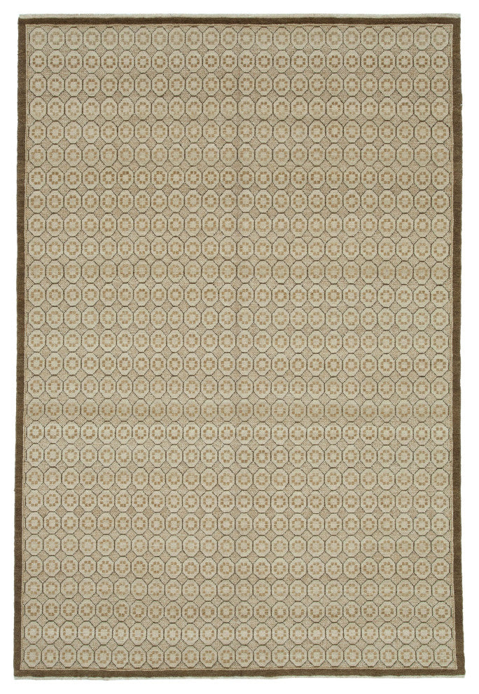 Rug N Carpet - Handwoven Oriental 5' 11" x 9' 0" Unique Oushak Area Rug