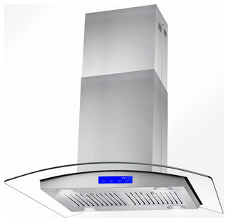 5PC Kitchen Package with 30" Freestanding Gas Range & 30" Island Range Hood