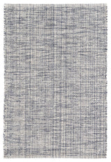 Dash & Albert Marled Indigo Handwoven Cotton Rug, Blue, 4' x 6'