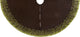 Chocolate Tree Skirt With Green Flora Design