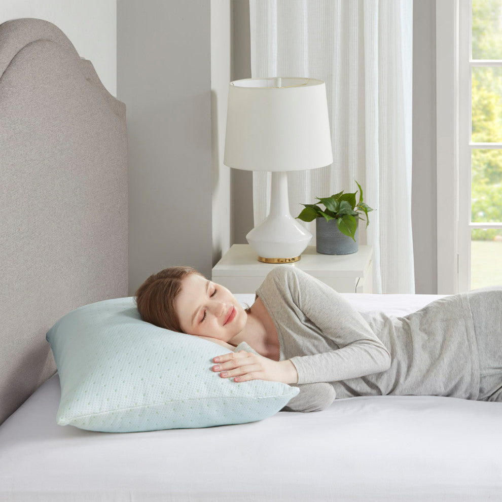 Sleep Philosophy Rayon from Bamboo Shredded Memory Foam Pillow With vBlend Cover