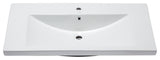 EAGO BH002 White Ceramic 40"x19" Rectangular Drop In Sink