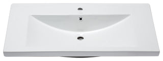EAGO BH002 White Ceramic 40"x19" Rectangular Drop In Sink